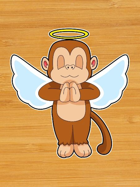 Monkey Angel Wings