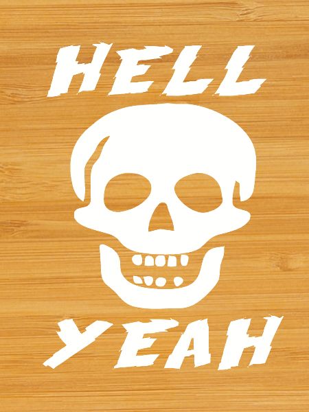 Stone Cold skull hell yeah