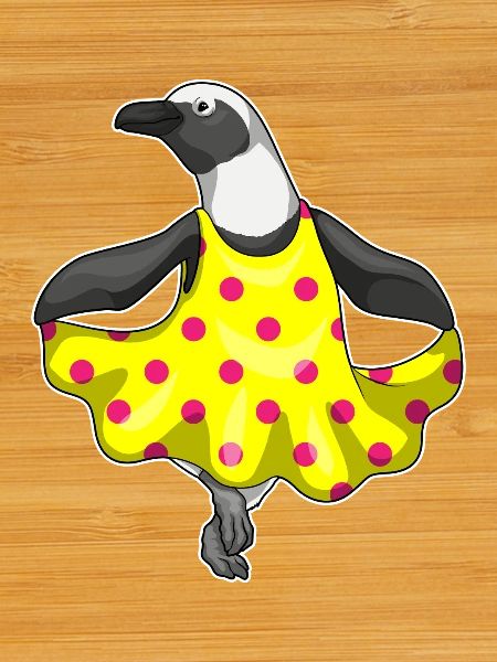 Robe Pingouin à Pois