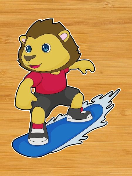 Löwe Snowboarder Snowboard
