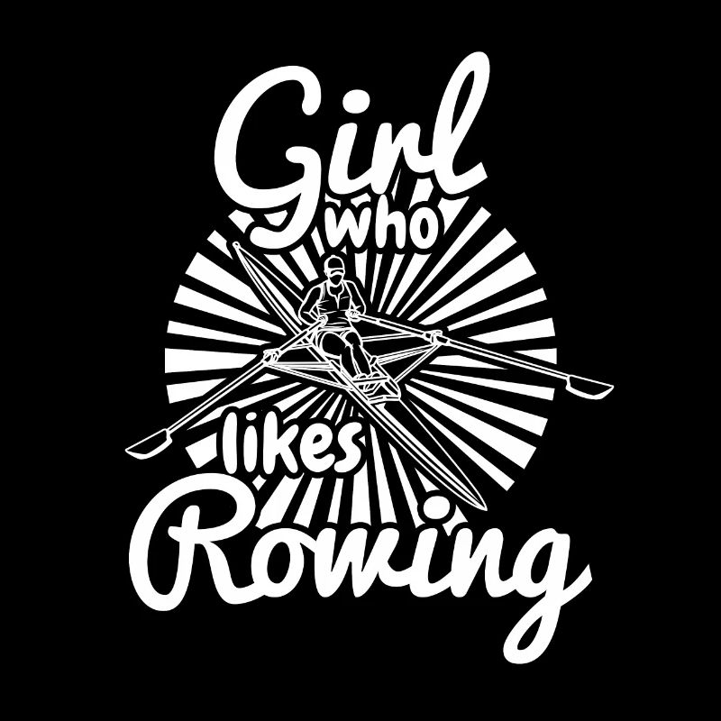 Mädchen das gerne rudert