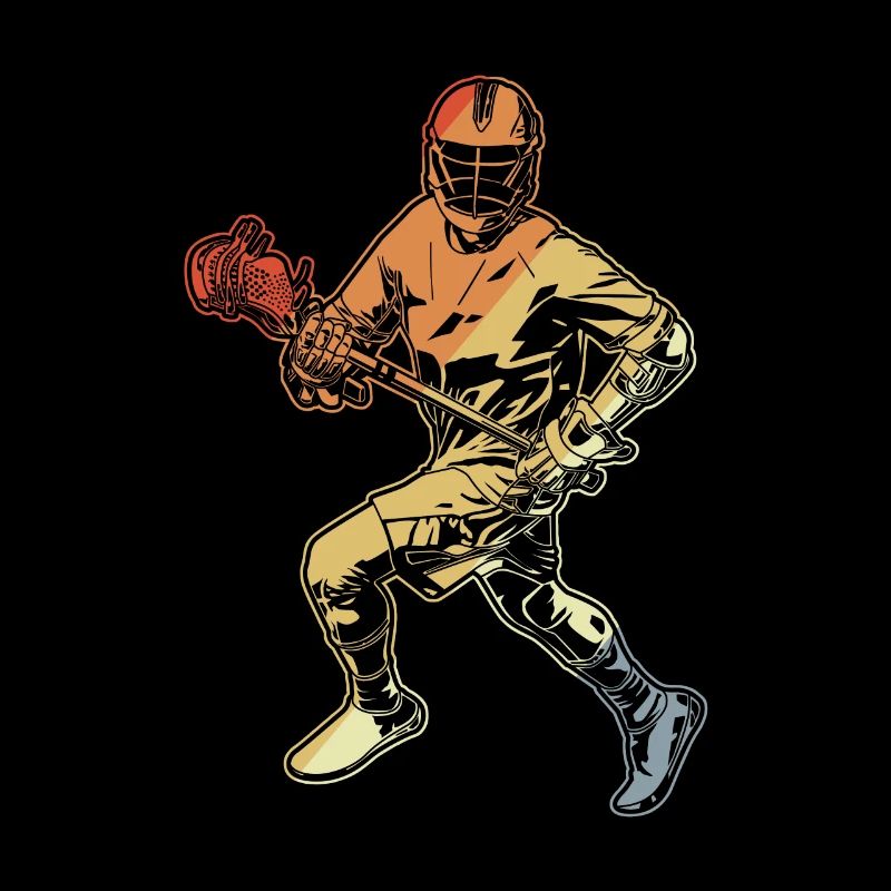 Lacrosse Player Drawing