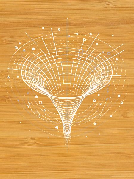 Black Hole Funnel in Space