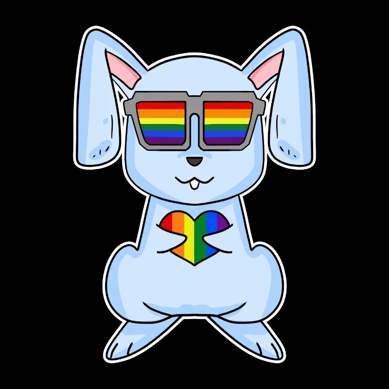 Lapin Noël arc-en-ciel couleur Broh