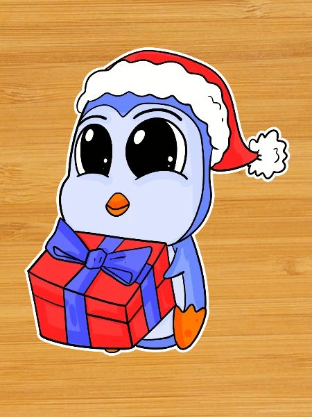 Bébé pingouin Noël