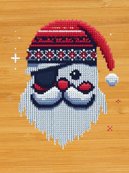 Santa Claus Kawaii Knitting Pattern