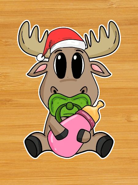 Bébé orignal Noël