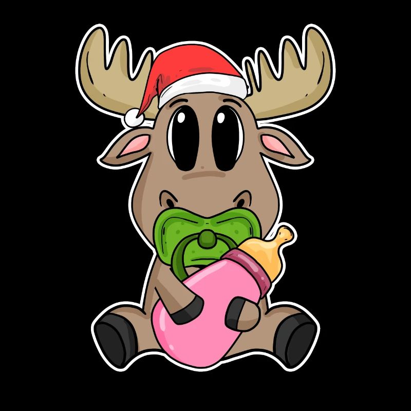 Bébé orignal Noël