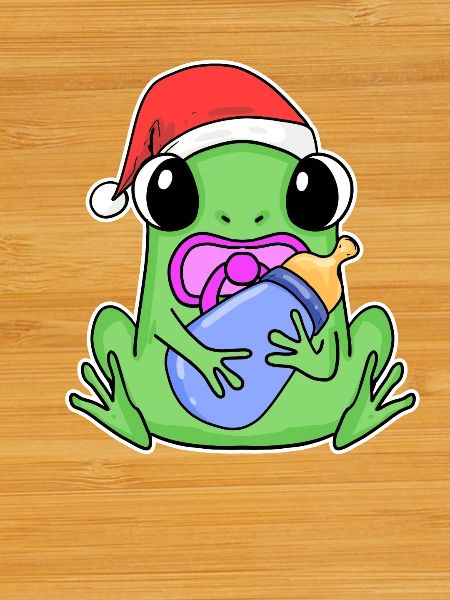 Grenouille bébé Noël