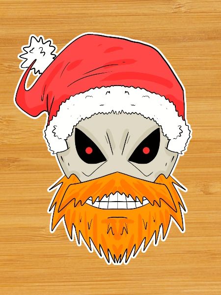 Crâne de Père Noël