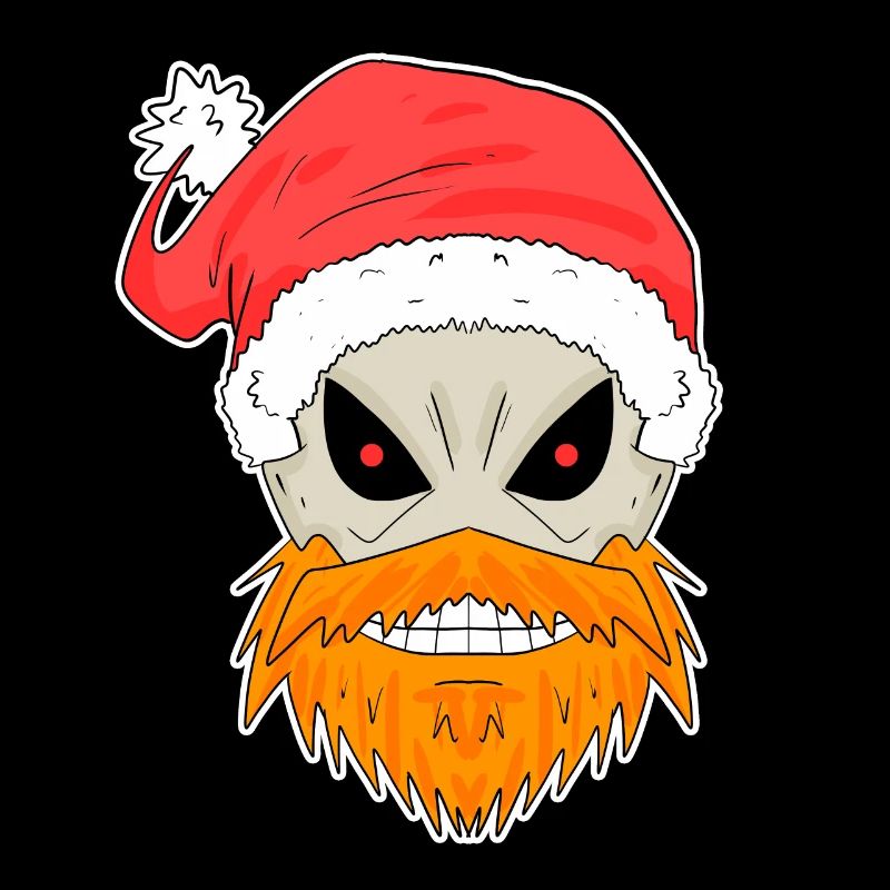 Weihnachtsmann Totenkopf