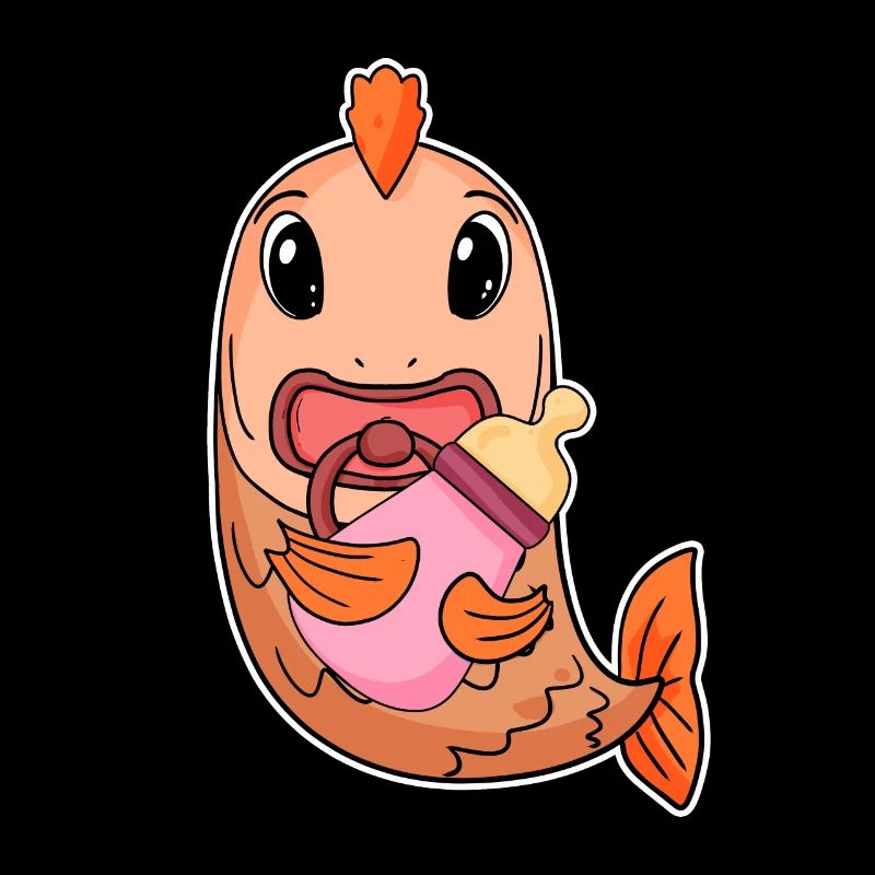 Motif de bébé poisson