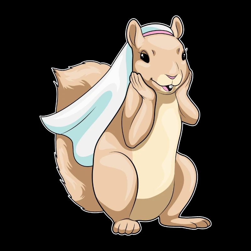 Eichhörnchen Braut Schleier Hochzeit