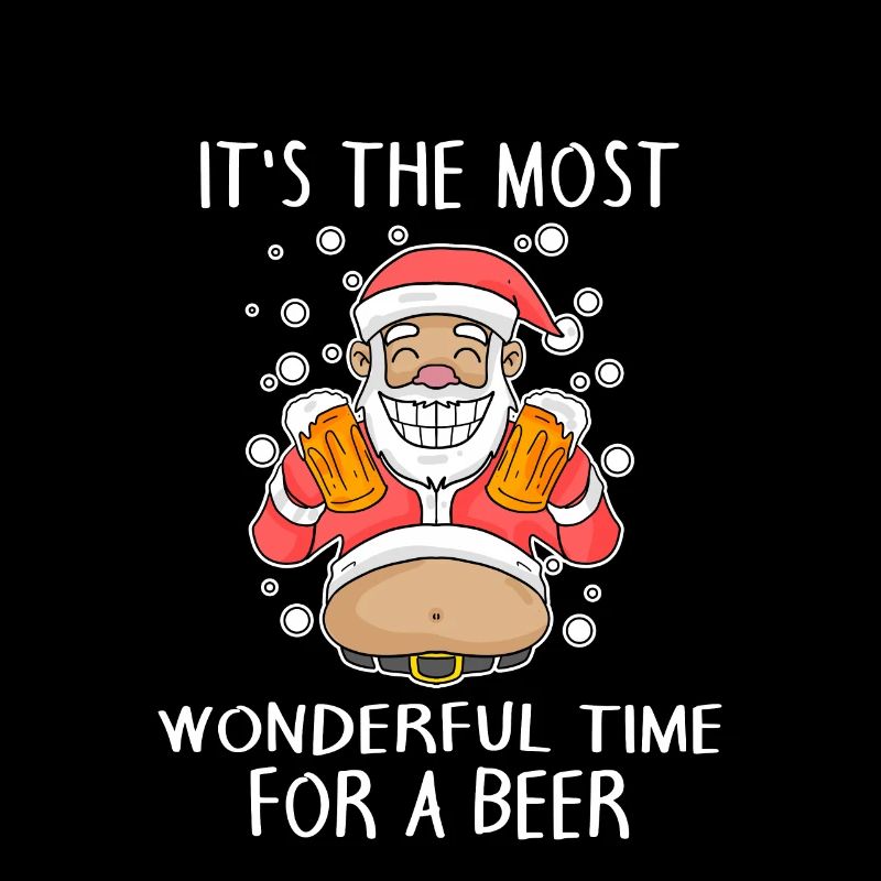 Weihnachtsmann Weihnachten Bier Spruch lustig