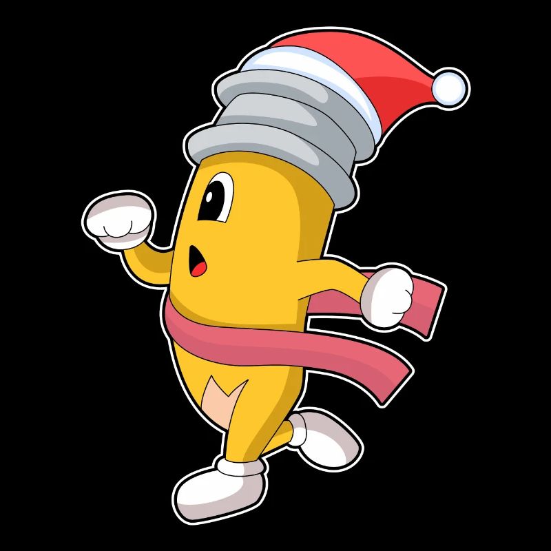 Jogging de Noël au crayon