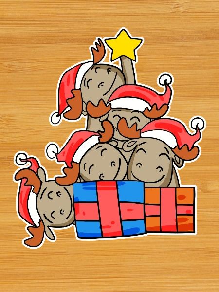 Moose Christmas Tree Christmas