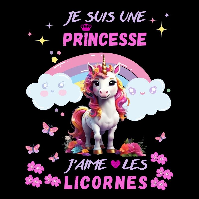 Ich bin eine Prinzessin, ich liebe Einhörner