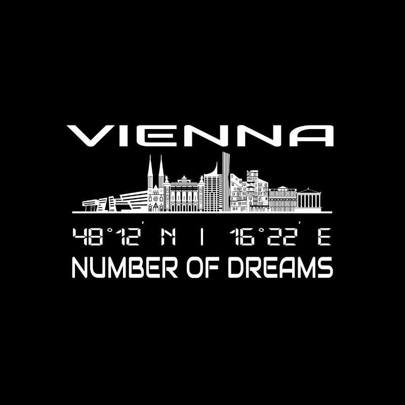 Coordonnées GPS Capitale Vienne Skyline