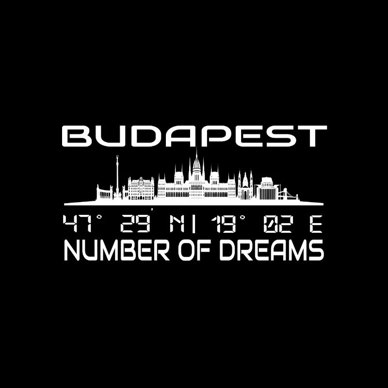 Budapest Skyline GPS Coordinates Capital Hungary