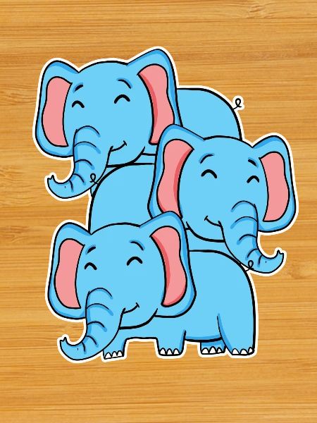 Cute Elephant - Elephant Motif