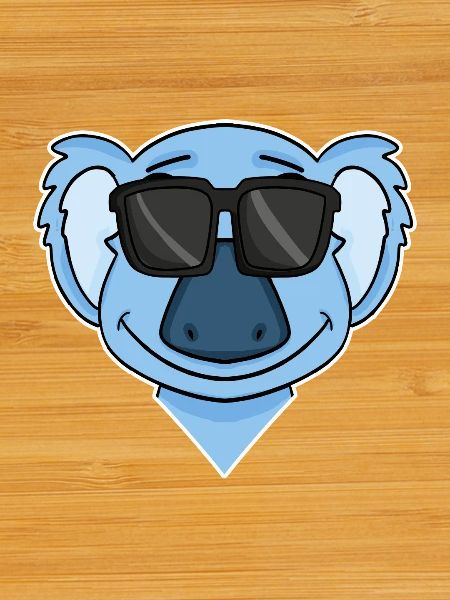 Koala with glasses