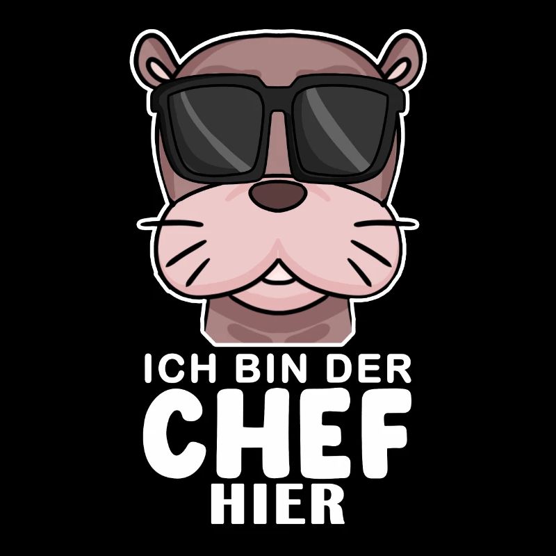 Chef Spruch mit Seelöwe Motiv
