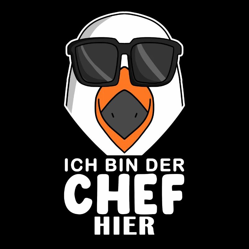 Chef Spruch mit Möwe Motiv