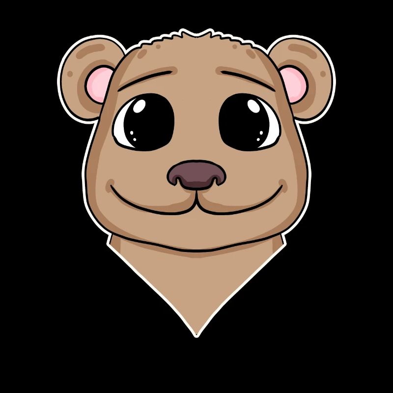 Tête d’animal d’ours Tête d’animal