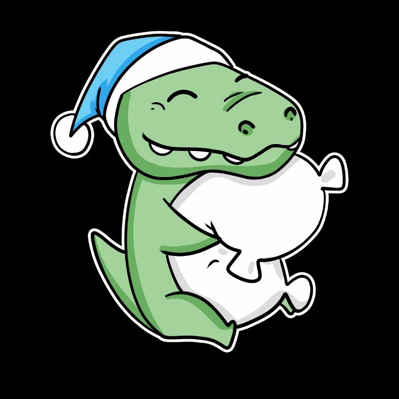 Crocodile avec oreiller et bonnet somnolent