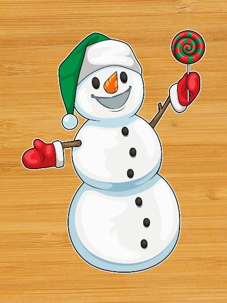 Snowman Christmas Lollipops