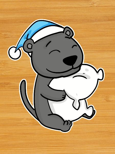 with pillow and sleepy cap