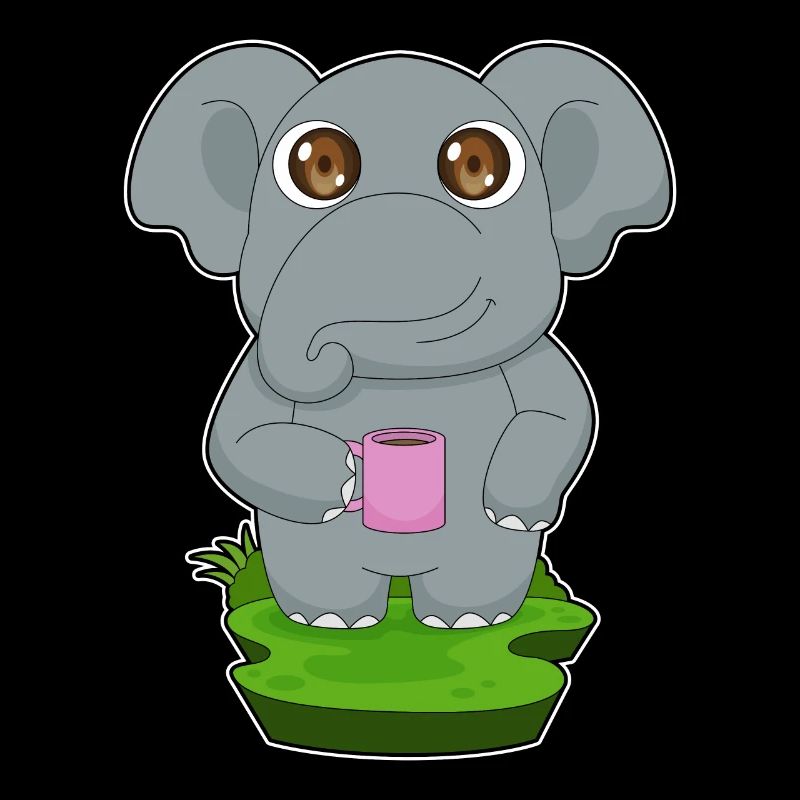 Elefant Kaffee Becher