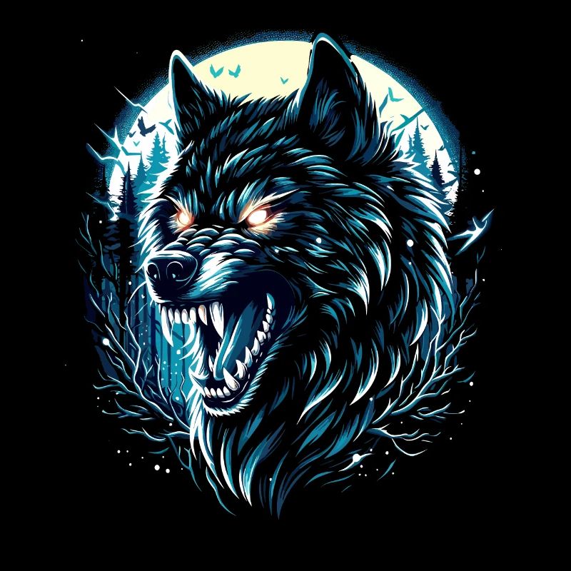 Mystic Wolf - Full Moon Night