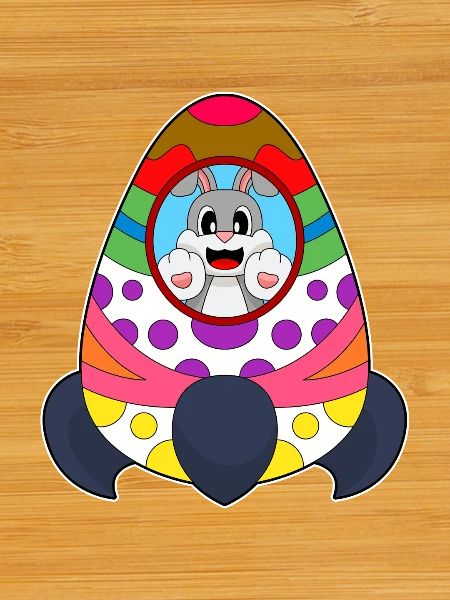 Bunny Easter Rocket