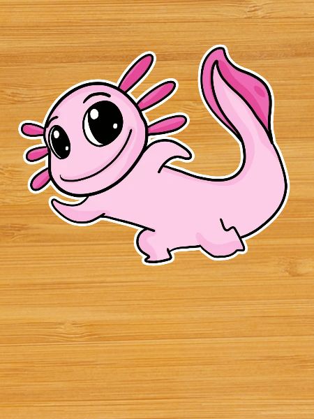 Axolotl Motif Pink