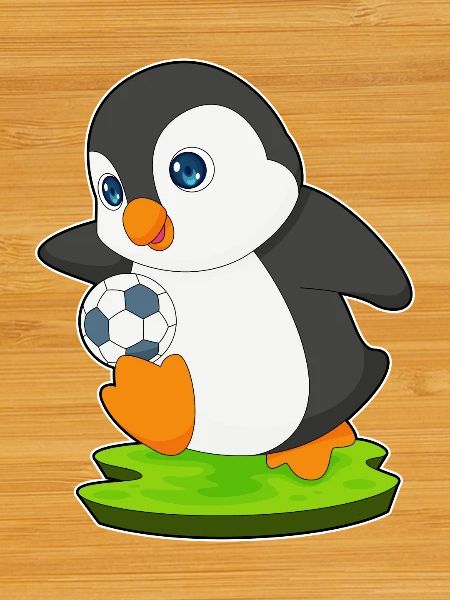 Penguin Soccer Player Soccer