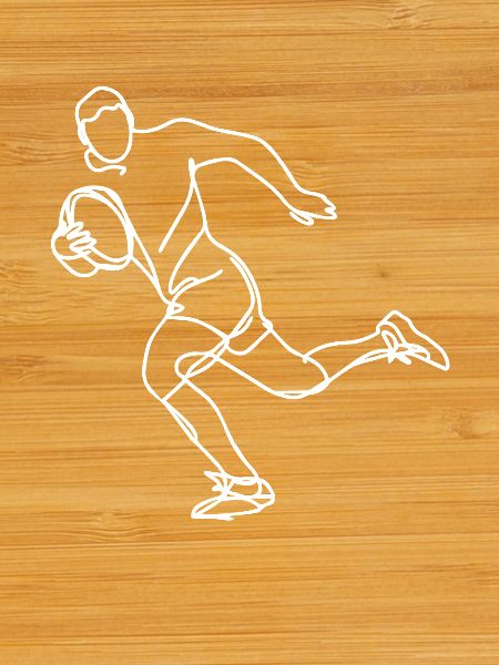 Rugby Player Drawing