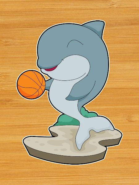 Dolphin Basketball Player Basketball