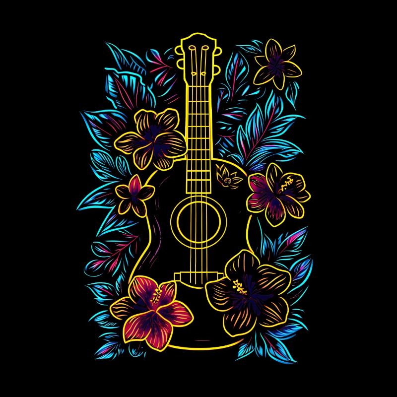 Musique d’Hawaï Look rétro