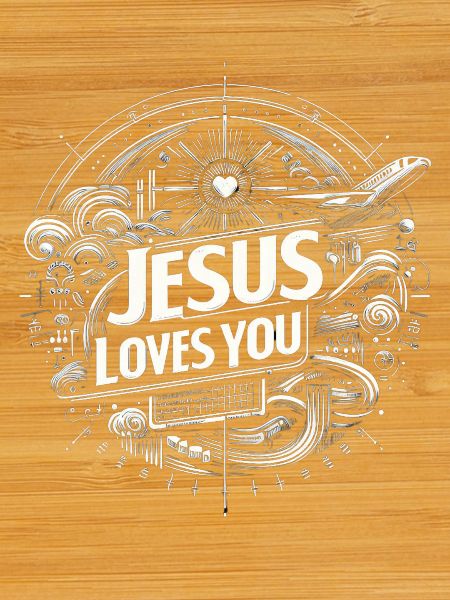 Jesus Loves You – Circle Design