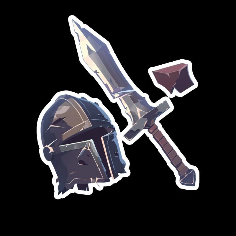 Objets RPG Casque d’épée T-shirt RPG