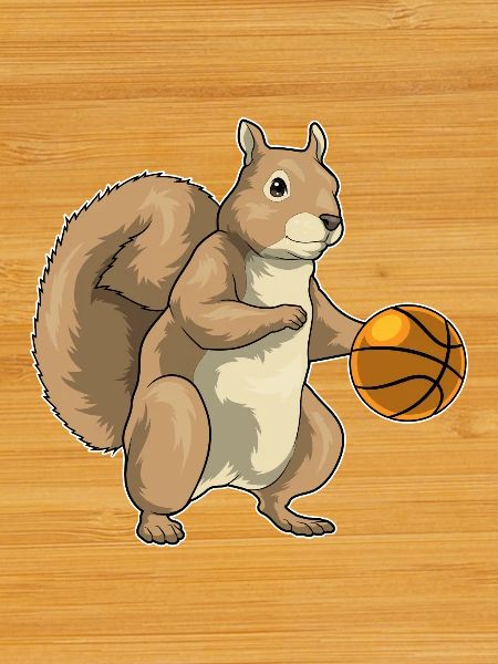 Squirrel Basketball Player Basketball