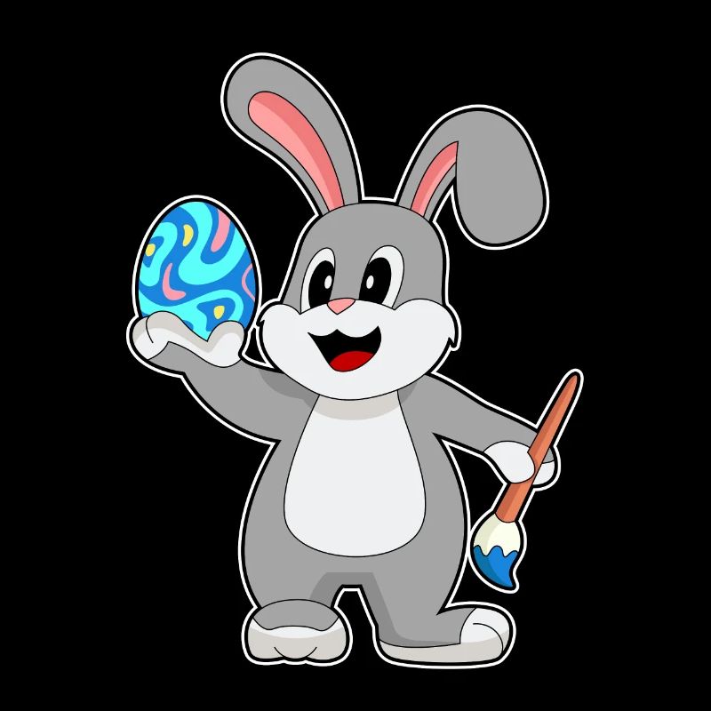 Coloriage de Pâques de Bunny