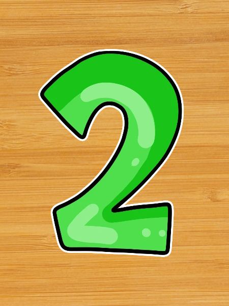 Two - 2 - Number Number