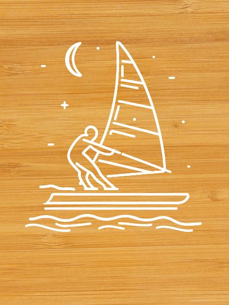 Windsurfer Drawing