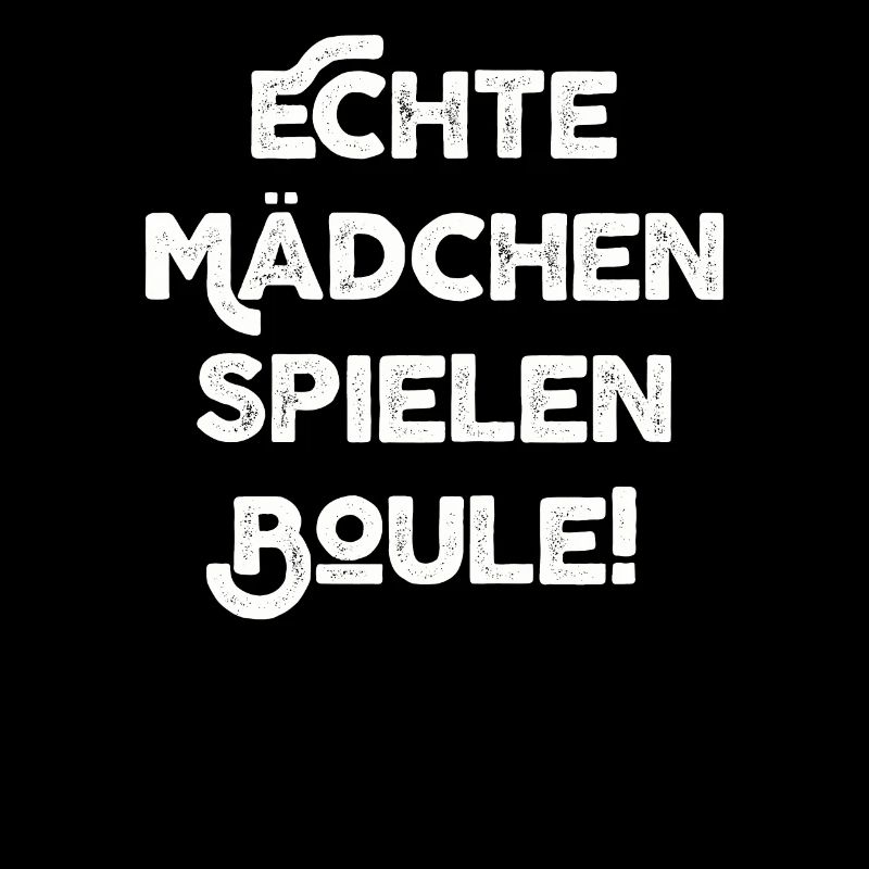 Echte Mädchen spielen Boule Bouler Boccia Spiel