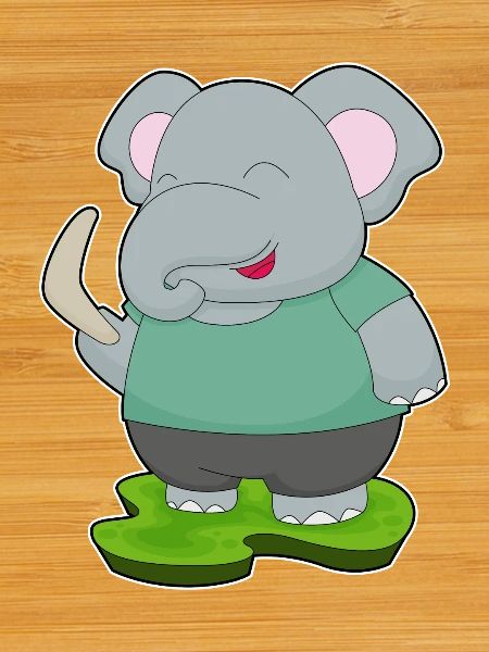 Elephant Boomerang