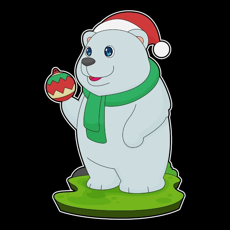 Eisbär Weihnachten Weihnachtskugel