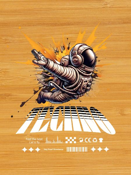 Astronaut in Sprayer Splash Techno
