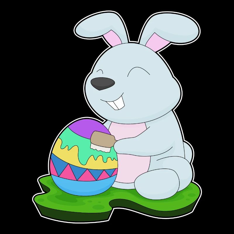 Oeuf de Pâques lapin